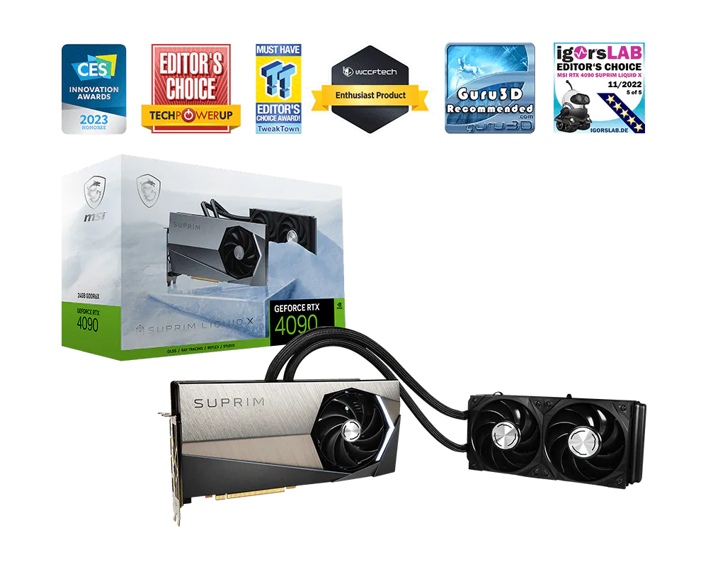 MSI GeForce RTX 4090 SUPRIM LIQUID X 24G